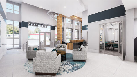 Legacy at The Standard Lobby Render