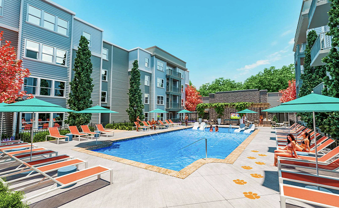 Legacy at The Standard Pool With Sunshelf Rendering