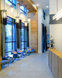 Student housing lobby