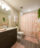 Bathroom with pink decor