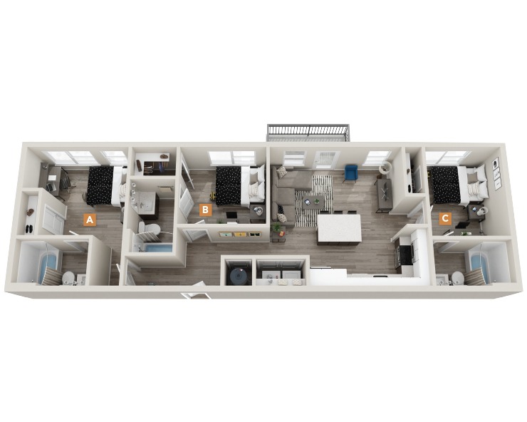 The Clermont - C2 Floor plan