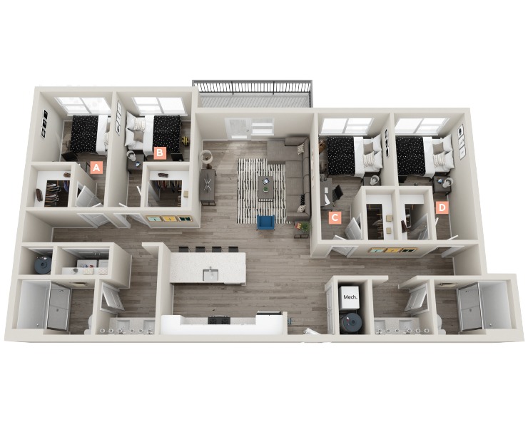 The Lowry Floor plan